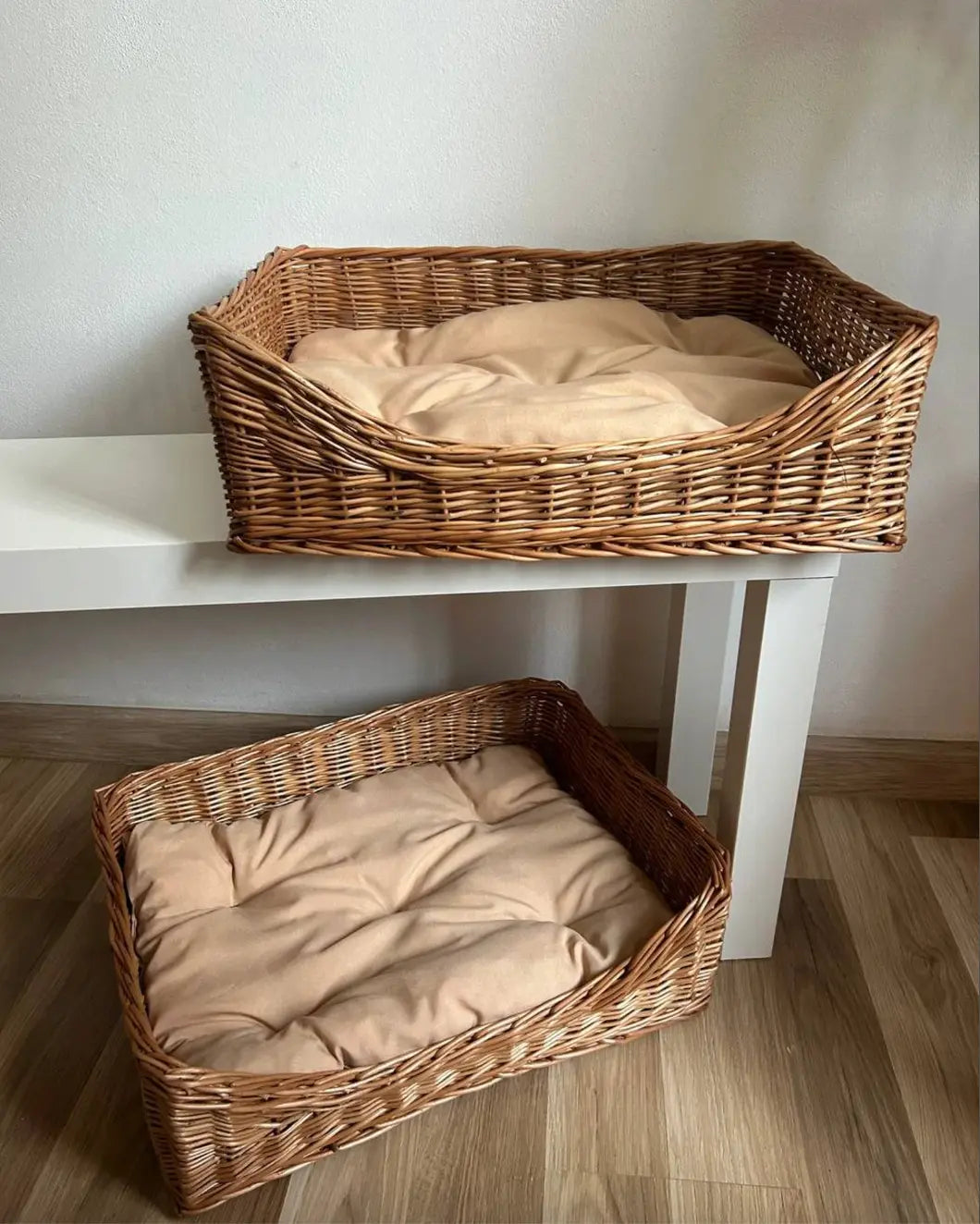 Wicker Pet Bed – Handmade Cat & Small Dog Basket