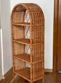 Wicker Arched Shelf Bookcase