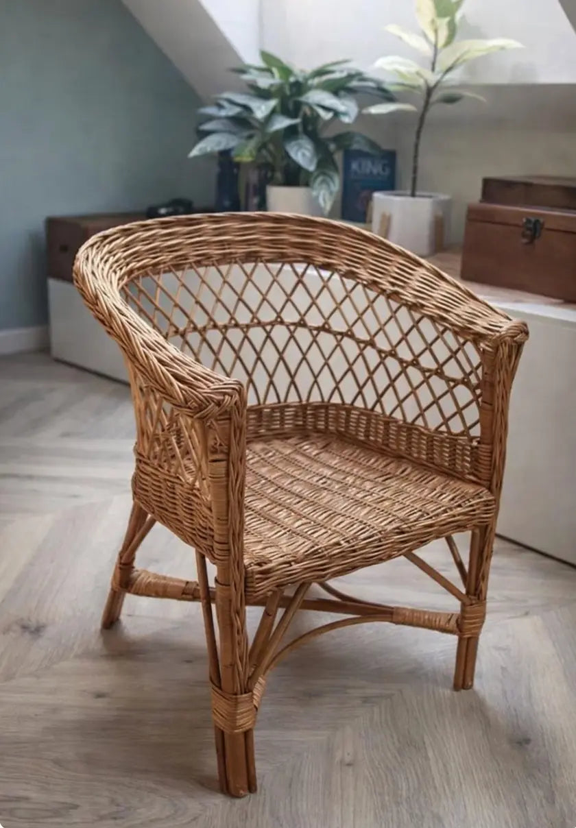 Natural Wicker Kids Chair