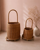 Wicker Trolley Basket