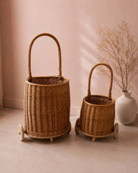 Wicker Trolley Basket