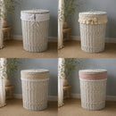 Round Hamper with lid "White"