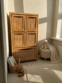 Wicker Chest of Drawers – Boho Storage Cabinet
