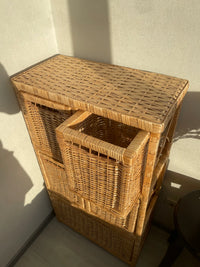 Wicker Chest of Drawers – Boho Storage Cabinet