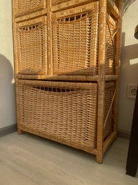 Wicker Chest of Drawers – Boho Storage Cabinet