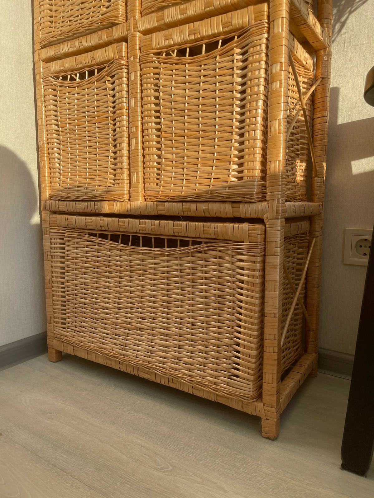 Wicker Chest of Drawers – Boho Storage Cabinet