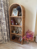 Wicker Arched Shelf Bookcase