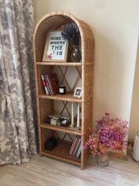 Wicker Arched Shelf Bookcase