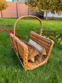 Wicker Log Carrier – Firewood Storage Basket