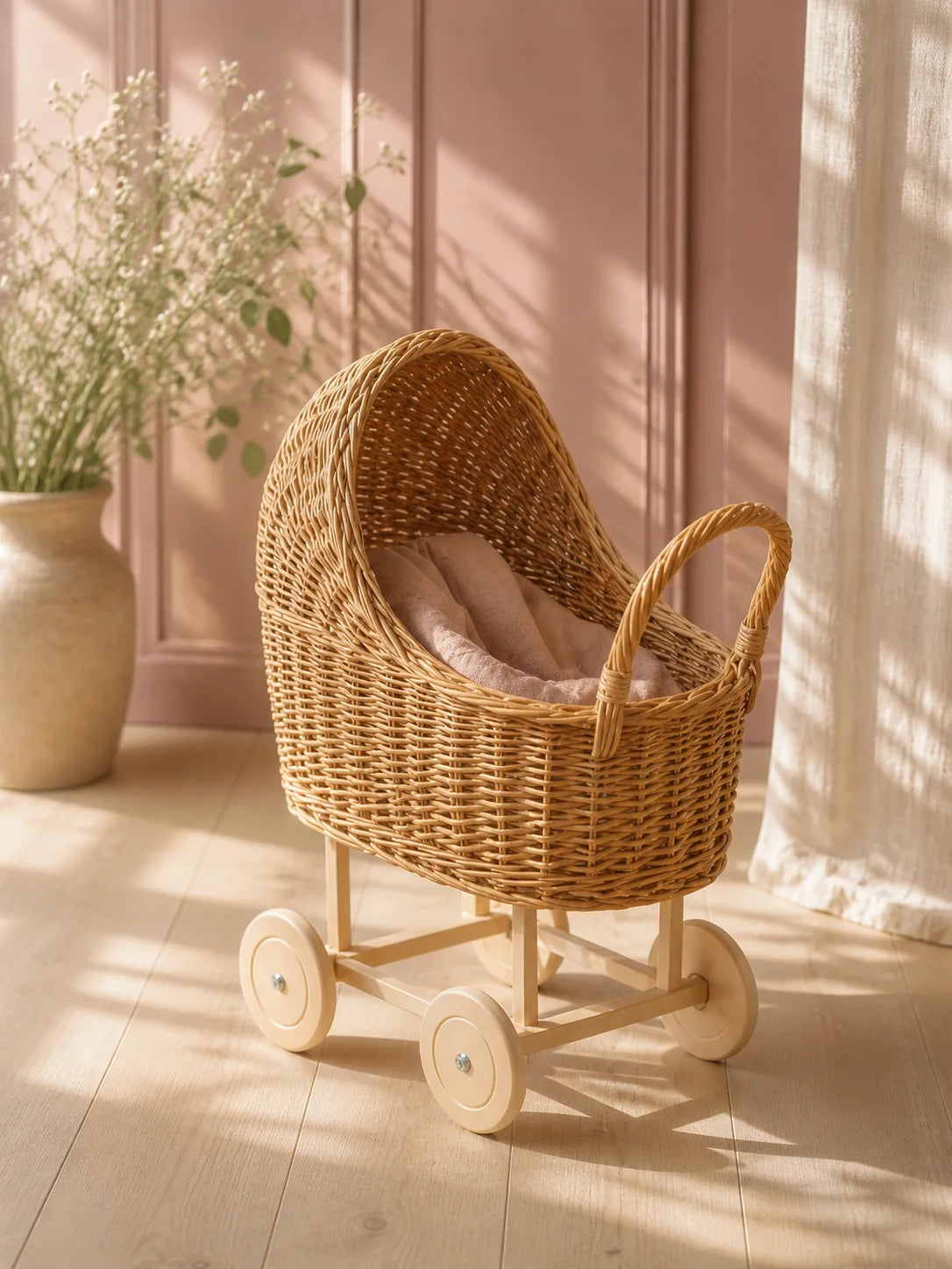 Wicker Baby Carriage "Natural"
