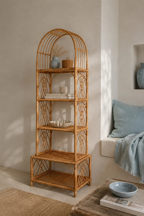 67" inch Arched Bookshelf
