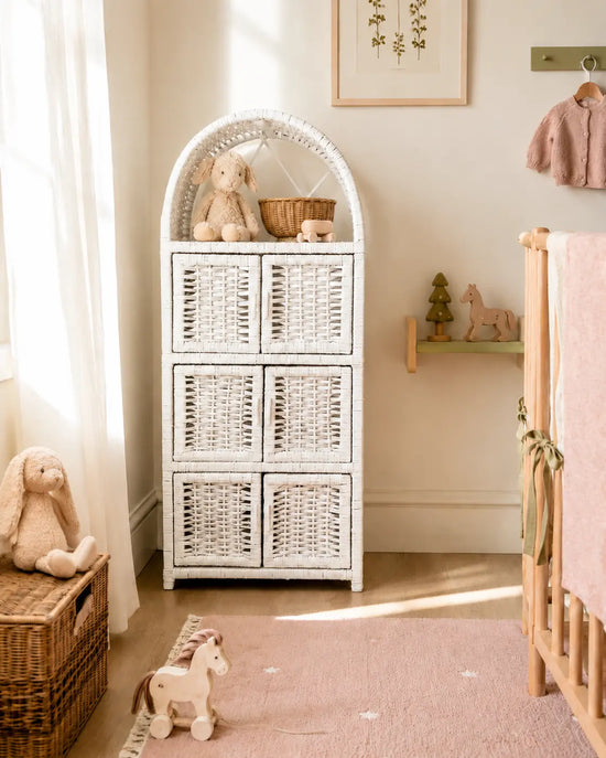 White Arched Cabinet "6 doors"