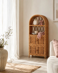 Arched Wicker Cabinet "Rustic"