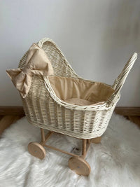 Wicker Doll Buggy "Beige"