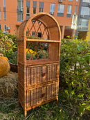 Arched Wicker Cabinet "Rustic"