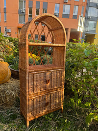 Arched Wicker Cabinet "Rustic"
