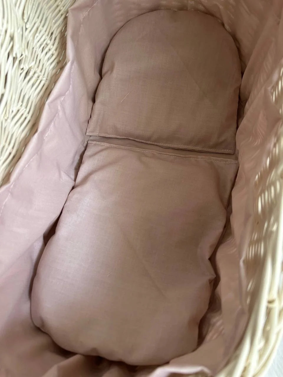Wicker Doll Buggy "Dark Cream"