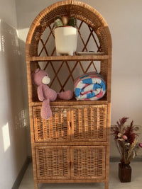 Arched Wicker Cabinet "Rustic"